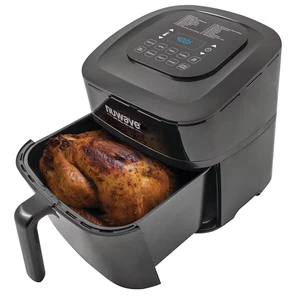 NUWAVE Brio Forno Friggitrice ad Aria Digitale 7,25 Quart 37061 1800 Watt Nero Cestello Rialzato - Foto 1 di 8