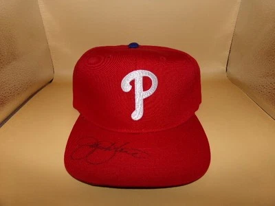 JAY JOHNSTONE SIGNED PHILADELPHIA PHILLIES HAT RIP! - Image 1 of 2