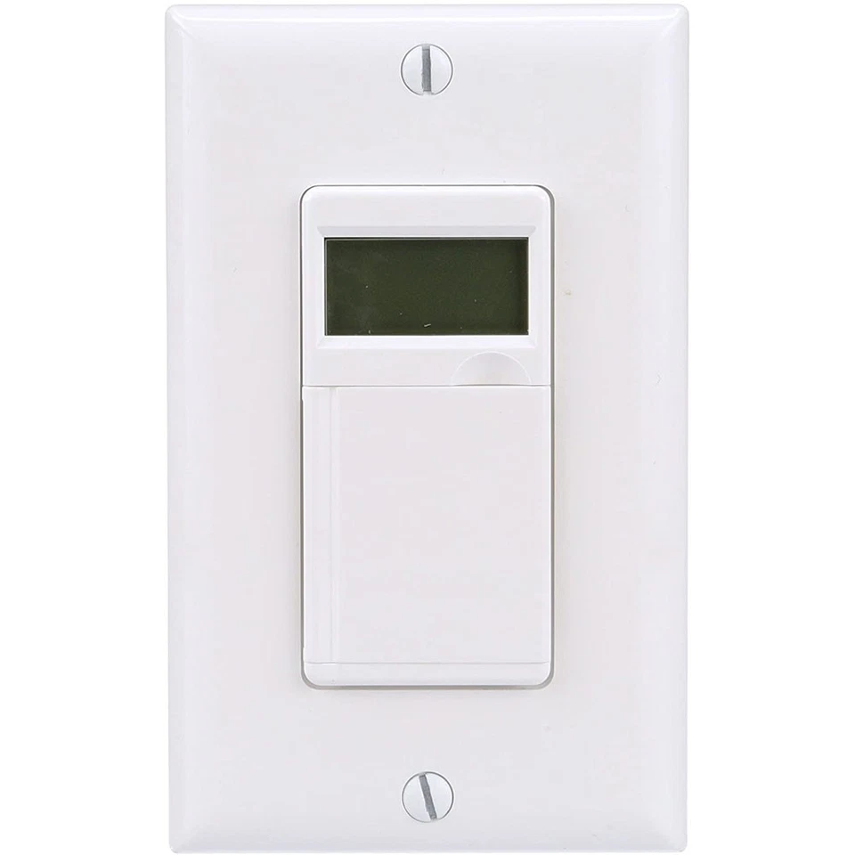 Woods 59020 125V/60Hz Temporizador Digital de Pared 7 Días Programable, Sin Cable Neutro Foto 1 de 4