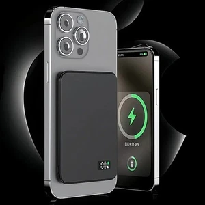 MagSafe Wireless Power Bank 10000mAh Foldable Kickstand iPhone 12/13/14/15 Pro - Picture 1 of 28
