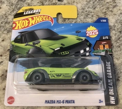 Hot Wheels MAZDA MX-5 MIATA VERDE LEGENDS TOUR 2025 1:64 - Immagine 1 di 2