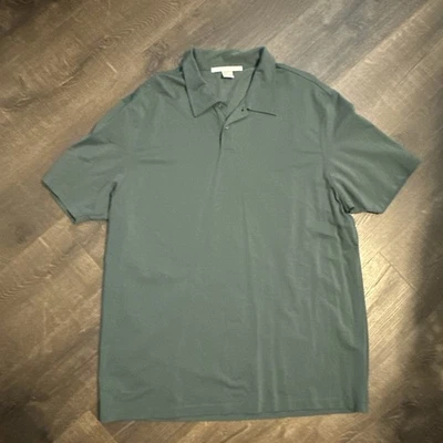 Men's Perry Ellis XXL/2XL Polo Button Shirt Short Sleeve olive Green - Image 1 of 3