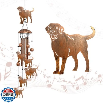 Labrador Wind Chimes for Outside, Metal Windchimes Outdoors Birthday Gifts fo - Image 1 of 4
