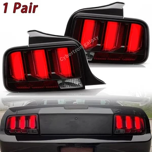 2Pcs Red LED Tube Signal Brake Lamps Tail Lights For 2005-09 Ford Mustang - Picture 1 of 17