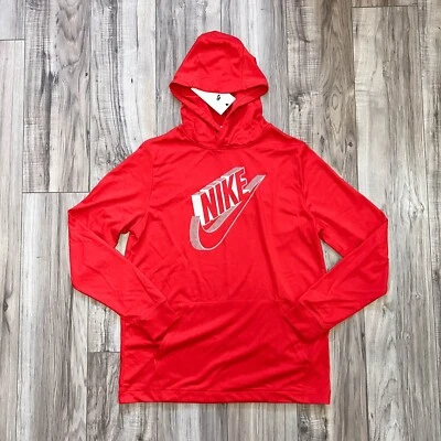 Nike Niño Niños Grandes Ropa Deportiva Pullover Sudadera con Capucha DD8694-658 Rojo Blanco Nuevo con Etiquetas Talla L Foto 1 de 4