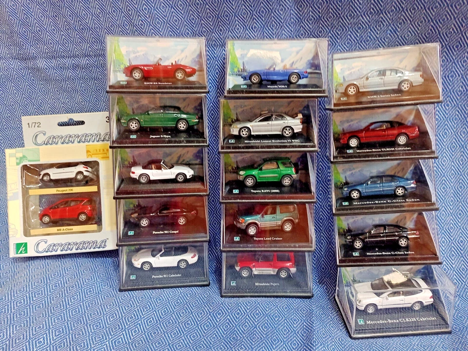 CARARAMA AUTO 1:72 METAL ASSORTITE  GIP SPIDER CLASSICHE - Immagine 1 di 1