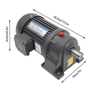 750W 110V 28mm Electric Gear Motor Speed Reduction Variable Three-phase - Picture 1 of 24