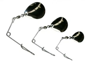 TT Lures Jig Spinner Nickel (Silver) Colorado 3pk Soft Plastic Lure Attachment - - Picture 1 of 1