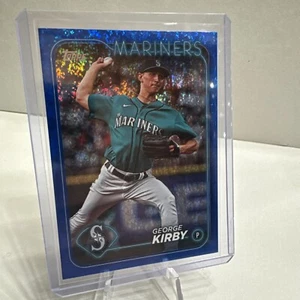 2024 Topps Series 1 George Kirby Blue Foil /999 #75 Seattle Mariners - Bild 1 von 3