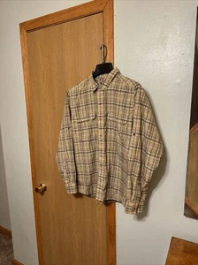 Patagonia Large Multi-Color w/Checked Print Snap-Button Long Sleeve Shirt- EUC - Picture 1 of 3