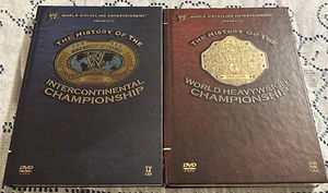 WWE WWF DVD LOT History Intercontinental Championship & WORLD HEAVYWEIGHT MINT - Foto 1 di 4