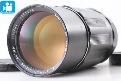 🎦👀🌟N MINT🌟 Asahi Pentax Super Multi Coated Takumar f/4 200mm M42 From JAPAN - Image 1 of 4