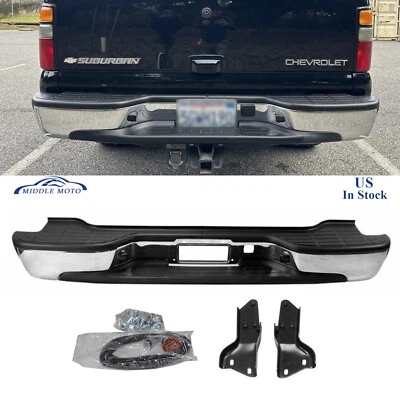 Chrome Rear Bumper Assembly For 2000-2006 Chevrolet Tahoe Suburban 1500 Yukon XL Foto 1 de 4
