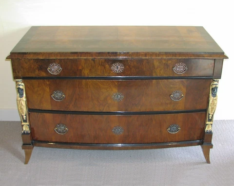 Early 19th Century Neoclassical Biedermeier Chest of Drawers Cover