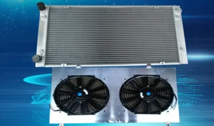 FOR VW GOLF GTI/JETTA MK2/A2 1.6D/1.8/2.0 GAS NA 8V/16V W/AC RADIATOR+SHROUD+FAN - Picture 1 of 5