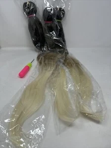 Leeven Pre Stretched 26” Braiding Hair 3-Packs 1B/27/613 Brown Blonde Ombré New - Picture 1 of 9