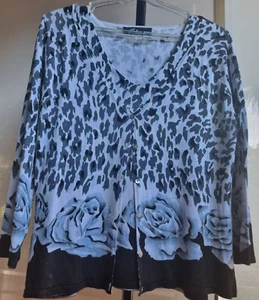 COBRA TWIN SET SIZE M VEST+BUTTON DOWN CARDIGAN MADE IN ITALY - Bild 1 von 14