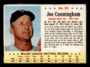 1963 Post Baseball #35 Joe Cunningham GD *e1 - Picture 1 of 2