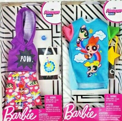 Barbie Complete Fashion Powerpuff Girls Clothing Lot Of 2 Pieces • 11.99$