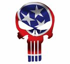 Skull  Auto Bumper Glass Decal State Of Tennessee Cut-out 2",4",6",8" 