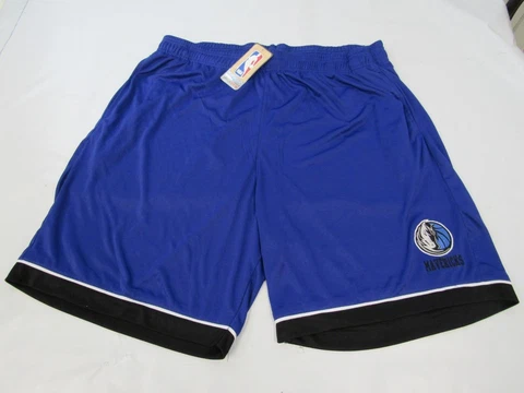 New Dallas Mavericks Mens Size 2XL 2 Extra Large Majestic Blue Shorts Cover
