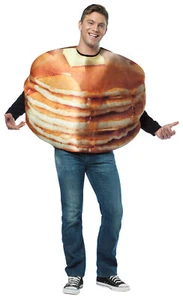 ADULT GET REAL STACK OF PANCAKES BREAKFAST FOODIE COSTUME GC6807 - Picture 1 of 1