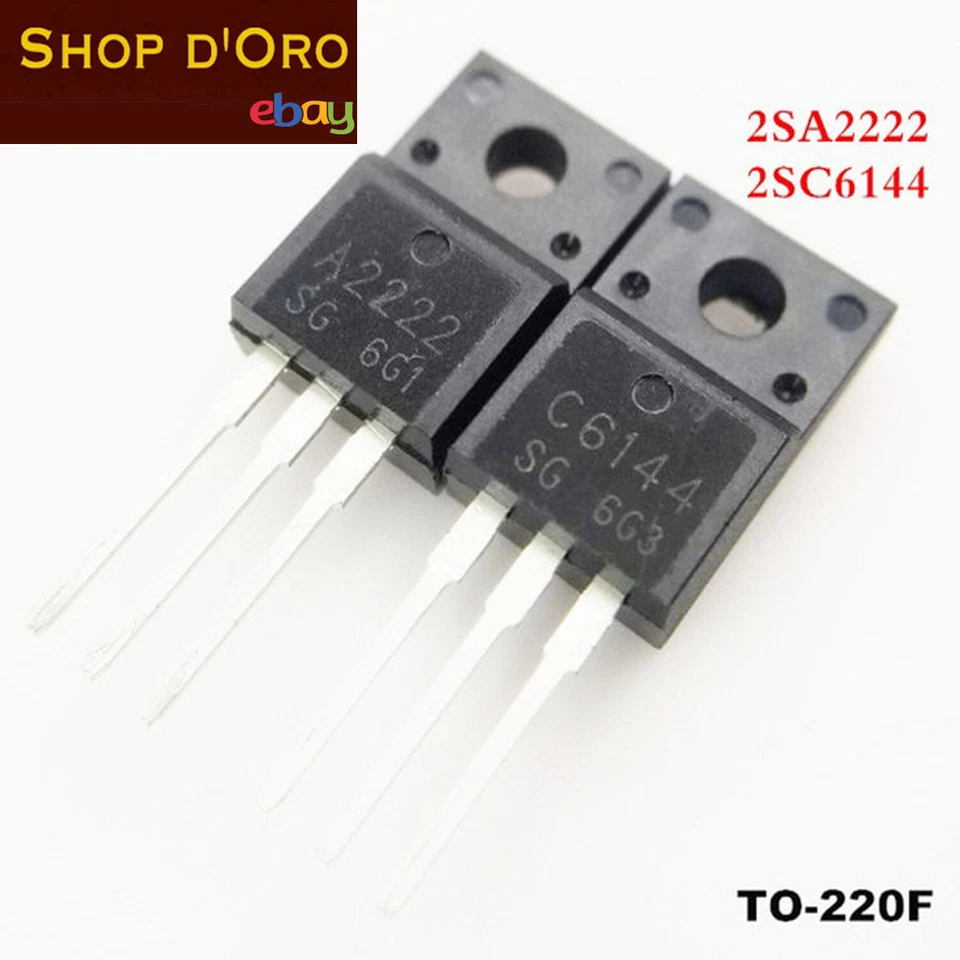 Lotto 2 Pezzi 2SA2222 + 2SC6144 – IC – A2222 C6144 Circuiti Integrati