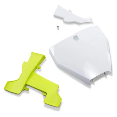 Placa de número frontal de plástico UFO - blanca - HU03395041 Foto 1 de 2