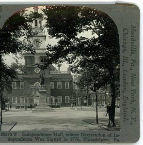Independence Hall Philadelphia PA Keystone Stereoview c1910 - Picture 1 of 3