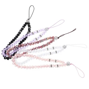  5 Pcs Mobile Phone Ornaments Miss Wrist Lanyard Beaded Charms Strap Aesthetic - Photo 1 sur 12