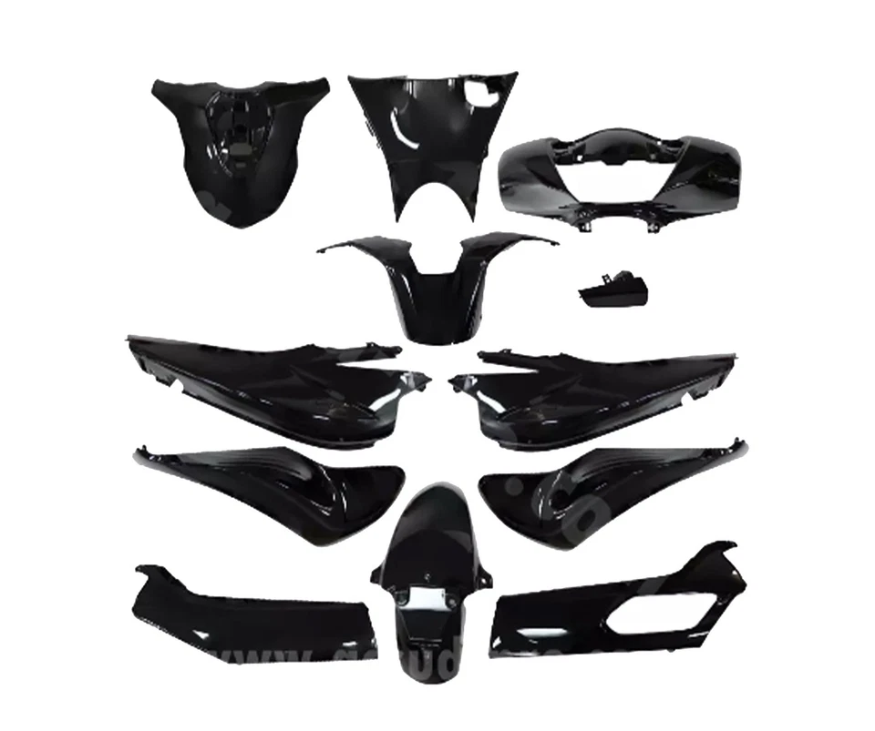 CARENE 13 PEZZI CARENA PER HONDA SH125 150 DAL 2020 AL 2024 NERO LUCIDO - Immagine 1 di 1