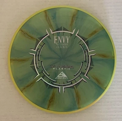 Axiom Discs Plasma Envy Putt & Approach Teal And Yellow Swirls 173 Grams - Image 1 of 4