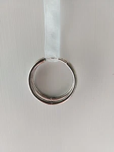 Pandora Sterling Silver 1" Hoop Earrings - S925 ALE - Hinged - Picture 1 of 7