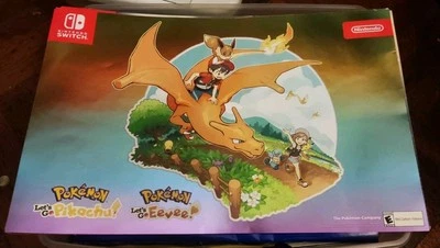 Pokemon let's Go Pikachu - Nintendo Switch - 2018 Promo Poster  - Image 1 of 2