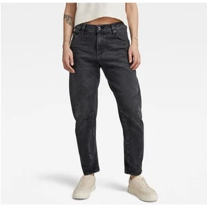 G Star Raw Arc 3D Washed Black Wax Finish Boyfriend Low Rise Denim Jeans 27 - Picture 1 of 12