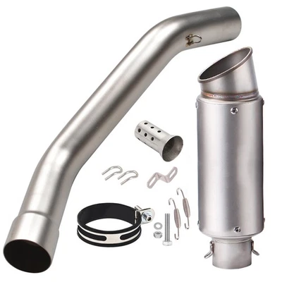 Fit Kawasaki Ninja ZX10R 2008-2020 Exhaust Tips Motorcycle Mid 51mm Muffler Pipe - Изображение 1 из 4