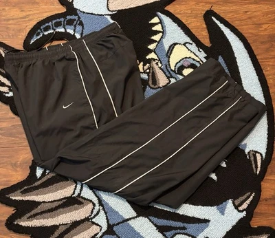 Nike Men's Vintage Windbreaker Track Pants With Bottom Zippers Size L - Image 1 of 4