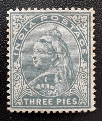 1900 INDIA QV 3p MLH SG# 112 SG#6344 - Image 1 of 3