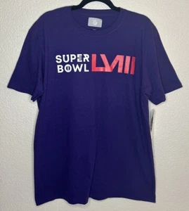 Super Bowl LVIII Las Vegas Herren NFL T-Shirt, Größe L, Lila - Bild 1 von 4