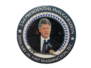 Original 2,25" President Bill Clinton 1997 Inauguration Button Pinback 53rd - Bild 1 von 2