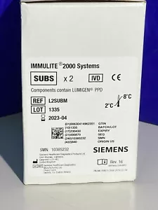 L2SUBM Siemens Immulite 2000 Substrate Module (2 Bottles/Box) (SMN: 10385232) - Picture 1 of 1