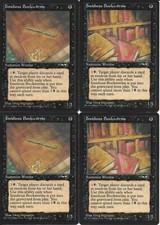 MTG: INSIDIOUS BOOKWORMS dual art Alliances COMMON; played, Excellent x4
