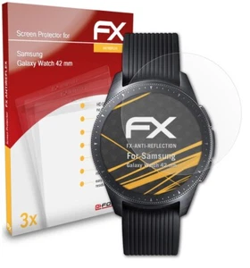atFoliX 3x Film Protection d'écran pour Samsung Galaxy Watch 42 mm mat&antichoc - Photo 1 sur 9