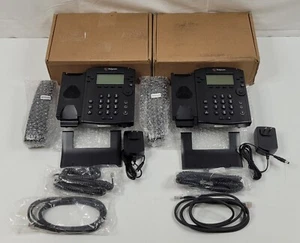 (QTY. 2) Polycom VVX311 IP 2201-48350-001 Business Media Phone PoE - Picture 1 of 12