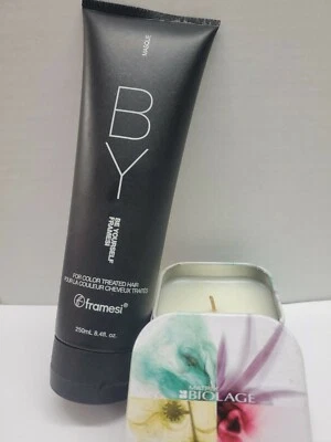 Mascarilla Framesi BY para cabello tratado con color 8,4 oz gratis. VELA BIOLAGE AROMÁTICA Foto 1 de 2