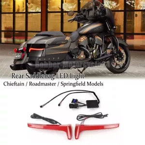 Low Saddlebag LED Light For Indian Chieftain / Roadmaster / Springfield Models - Bild 1 von 13