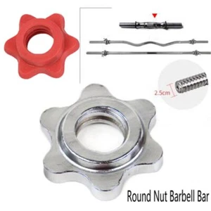 Weight Check Nut Barbell Bar Clips Spin Lock Screw Dumbbell Spinlock Collars. - Picture 1 of 14