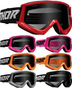 Thor Combat Racer Sand MX Offroad Goggles w/Smoke Lens - Picture 1 of 9