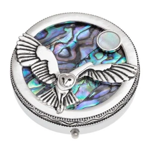 Tide Jewellery  Pill Box Owl & Moon - Picture 1 of 4