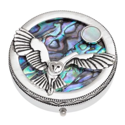 Tide Jewellery  Pill Box Owl & Moon - Image 1 of 4